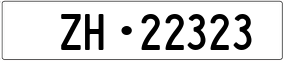 Trailer License Plate